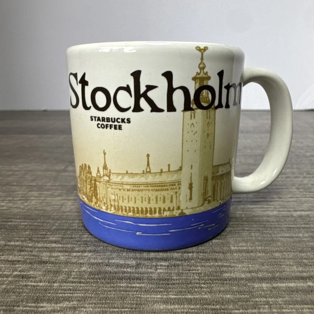 STARBUCKS Been There Series STOCKHOLM Coffee Mug 3 oz 2014 Mini Demitasse Cup